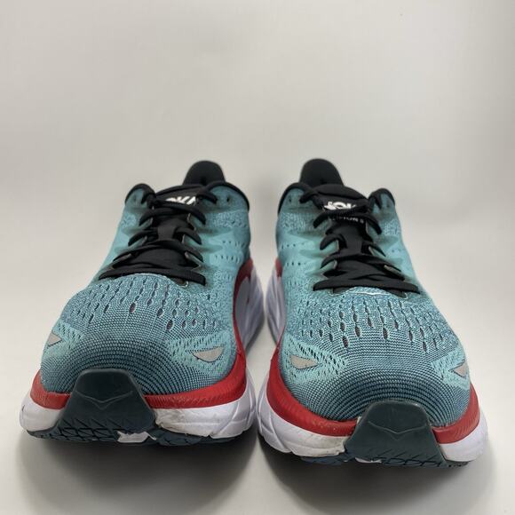 Hoka One One Clifton 8 Running Shoes Mens Size 11 D Blue Aquarelle Atheltic - Picture 2 of 12